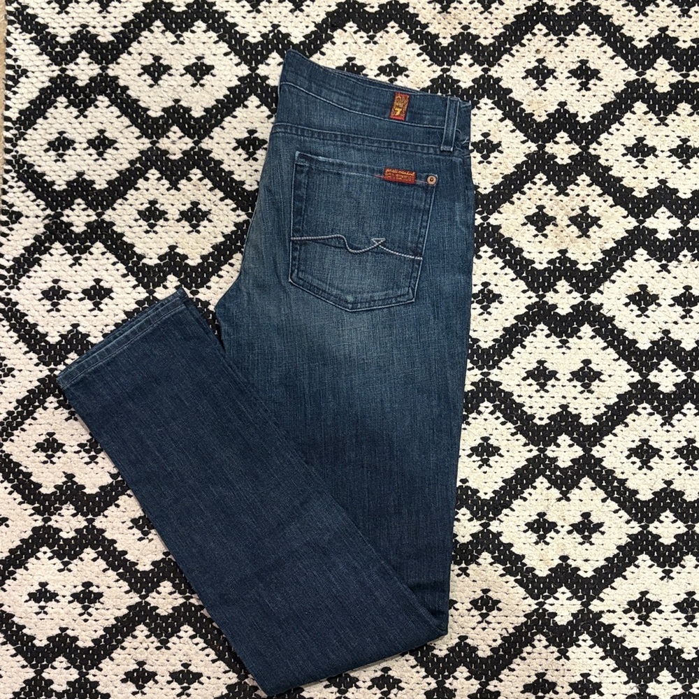 7 For All Mankind Roxanne Dark Blue Jeans